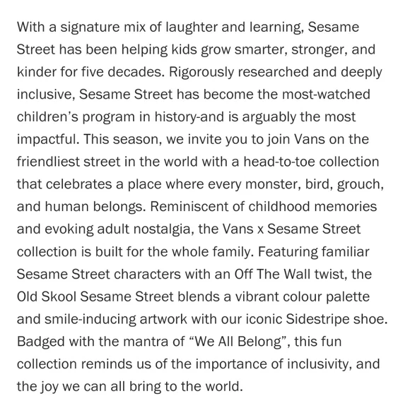 Vans X Sesame Street Old Skool Women's 7.5 Men's 6 - Picture 5 of 11